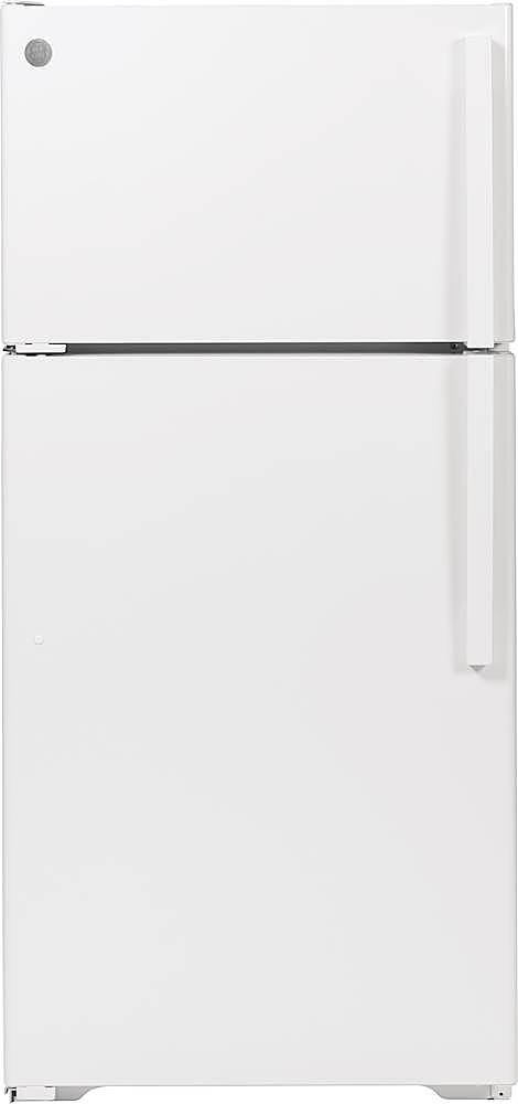 GE – 15.6 Cu. Ft. Top-Freezer Refrigerator – White