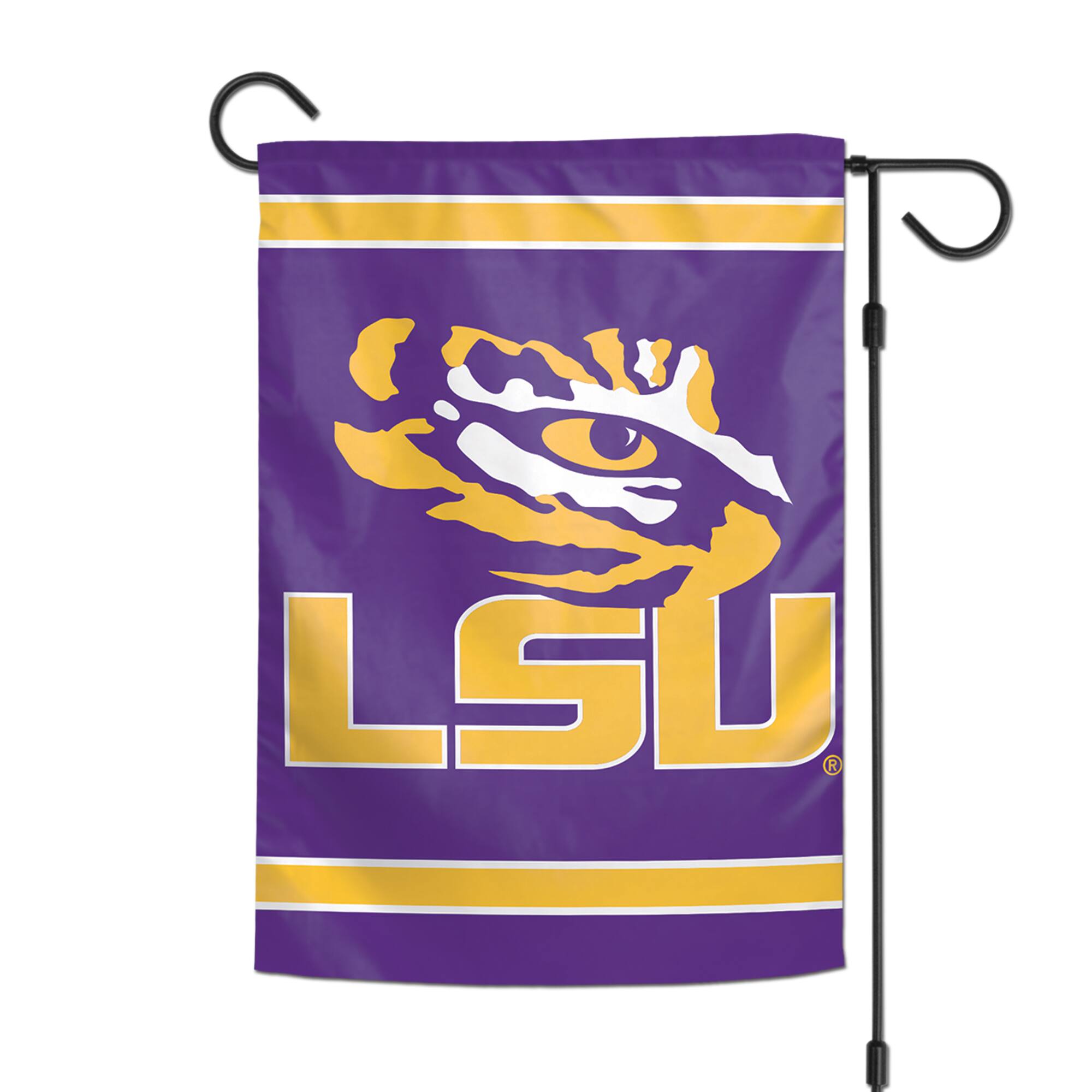 Alt View 1. WinCraft - LSU Tigers 12" x 18" Double-Sided Garden Flag - Multicolor.