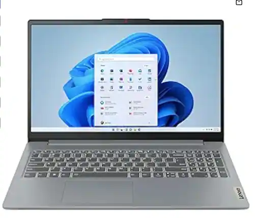 Front. Lenovo - LENOVO IDEAPAD SLIM 3 15AMN8 82XQ00RSUS LAPTOP 15.6" FHD TS AMD RYZEN 5 7520U 8GB 512GB SSD WIN11 H ARTIC_GREY - Grey.