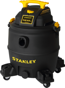 Stanley - 8 Gallon 5.0 HP Poly Wet Dry Vacuum with Hose and Accessories (SL18117P) - Black and Yellow