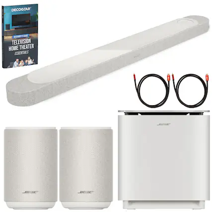 DECOGEAR
BEGINNER'S GUIDE TELEVISION HOME THEATER ESSENTIALS
BOSE