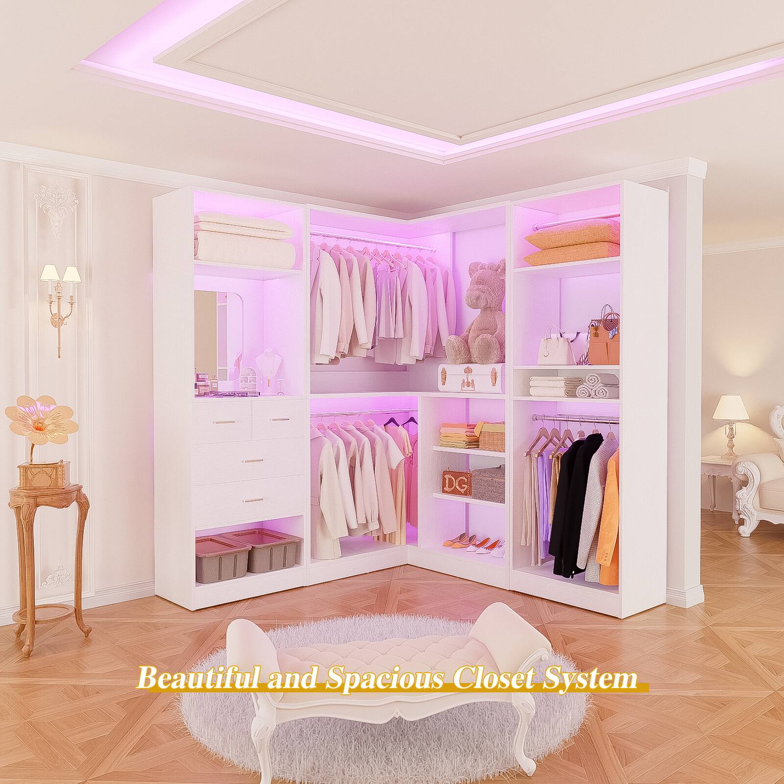 Beautiful and Spacious Closet System