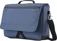 Best Buy Samsonite Modern Utility Messenger Shoulder Bag for 15.6 Laptop Blue Chambray 89579 7584