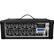 Front. PYLE - 8-Channel 800 Watts Powered Mixer w/MP3 Input - Black.