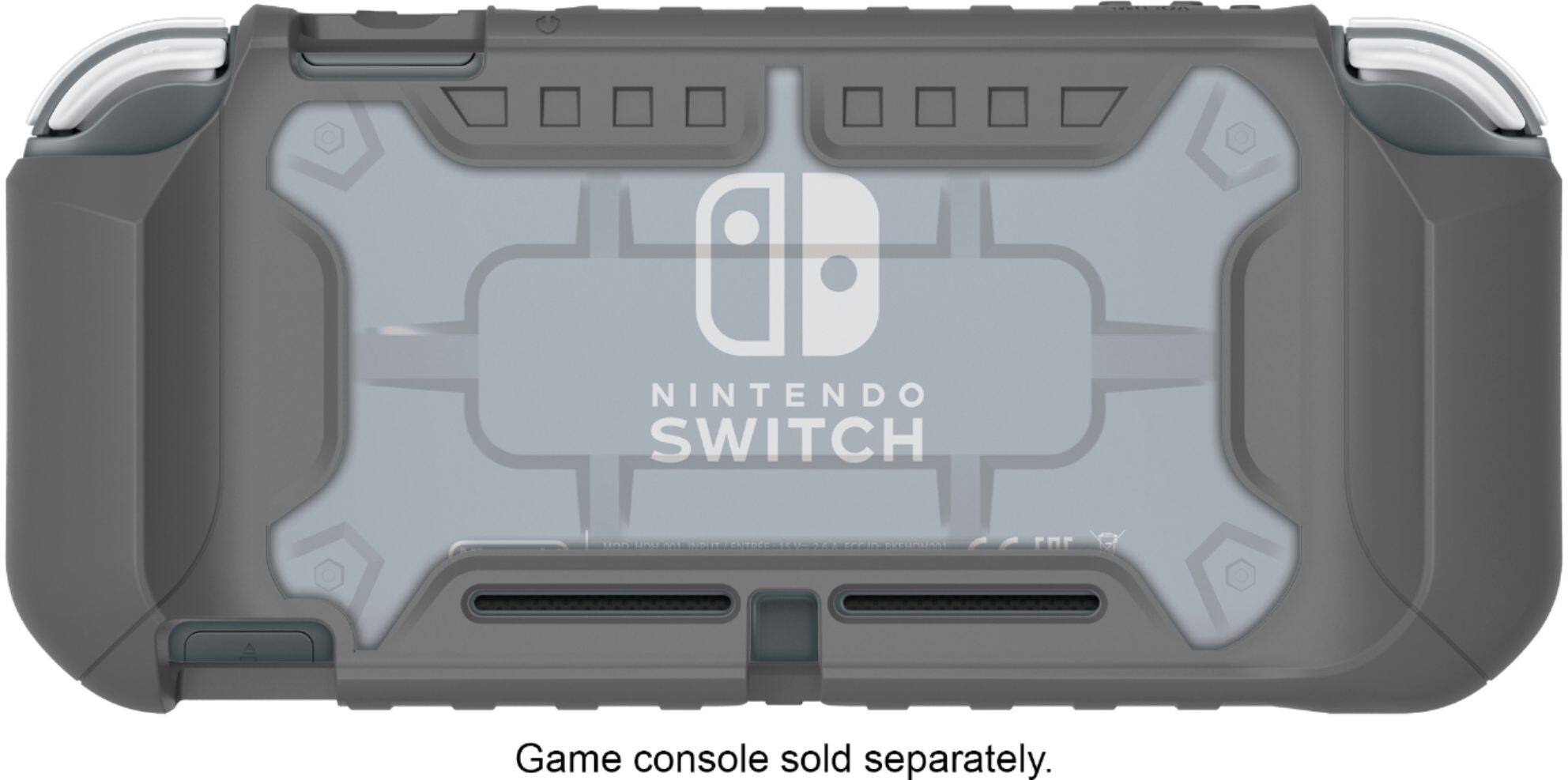 Back. Hori - Hybrid System Armor for Nintendo Switch Lite - Gray.