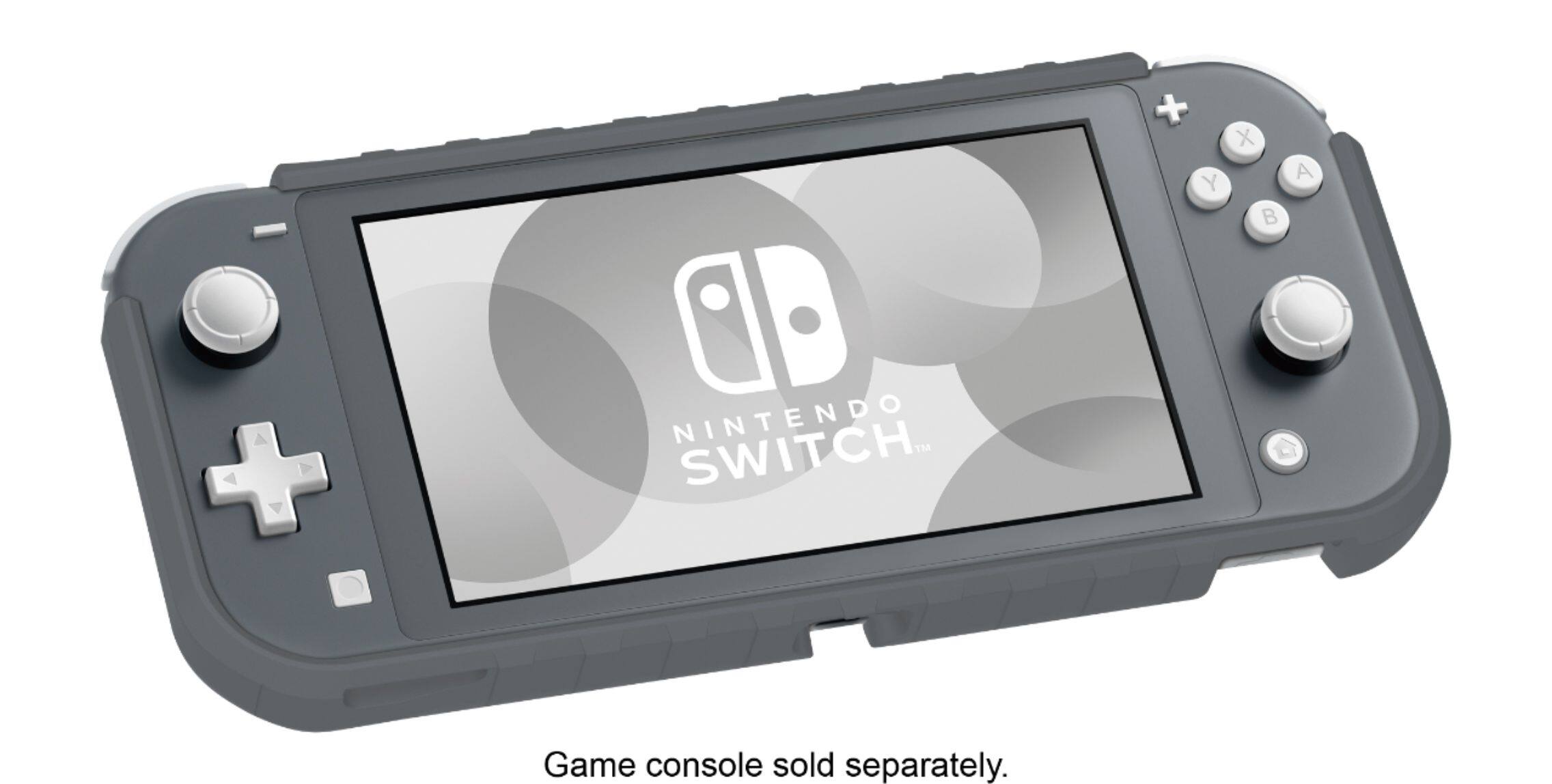 Angle. Hori - Hybrid System Armor for Nintendo Switch Lite - Gray.