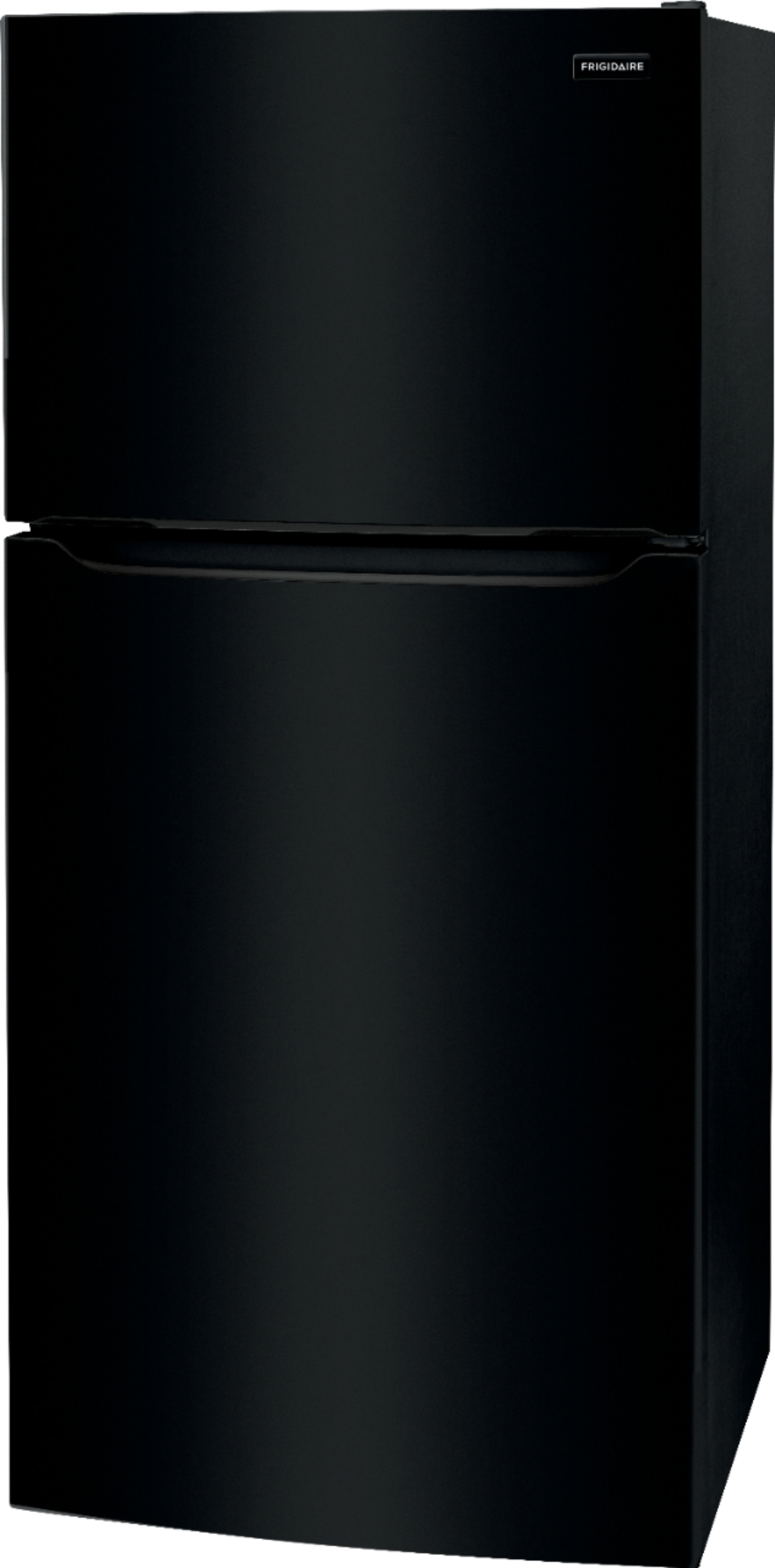 Left View: Frigidaire - 18.3 Cu. Ft. Top-Freezer Refrigerator - Black