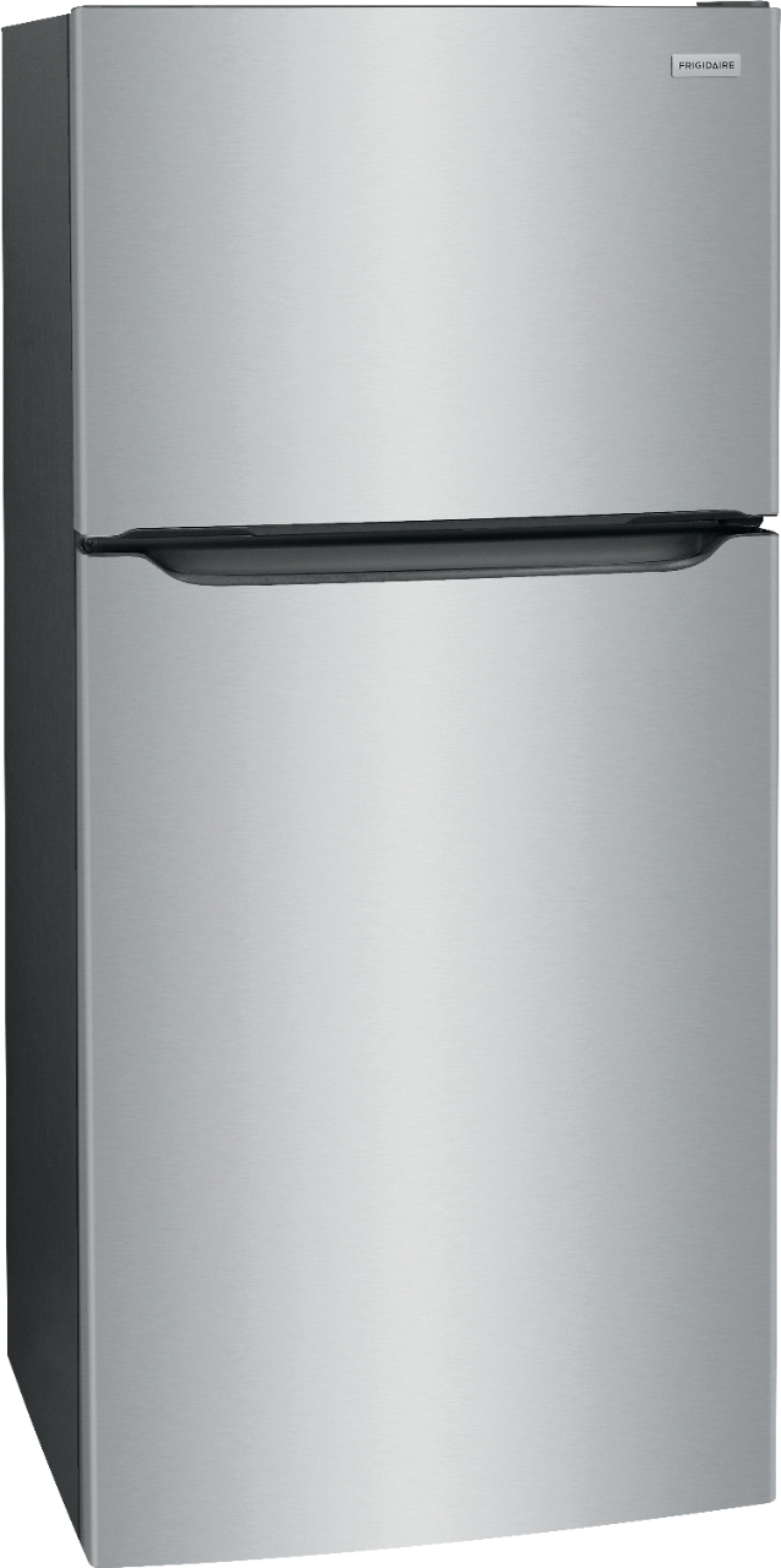 Angle View: Frigidaire - 18.3 Cu. Ft. Top-Freezer Refrigerator - Gray