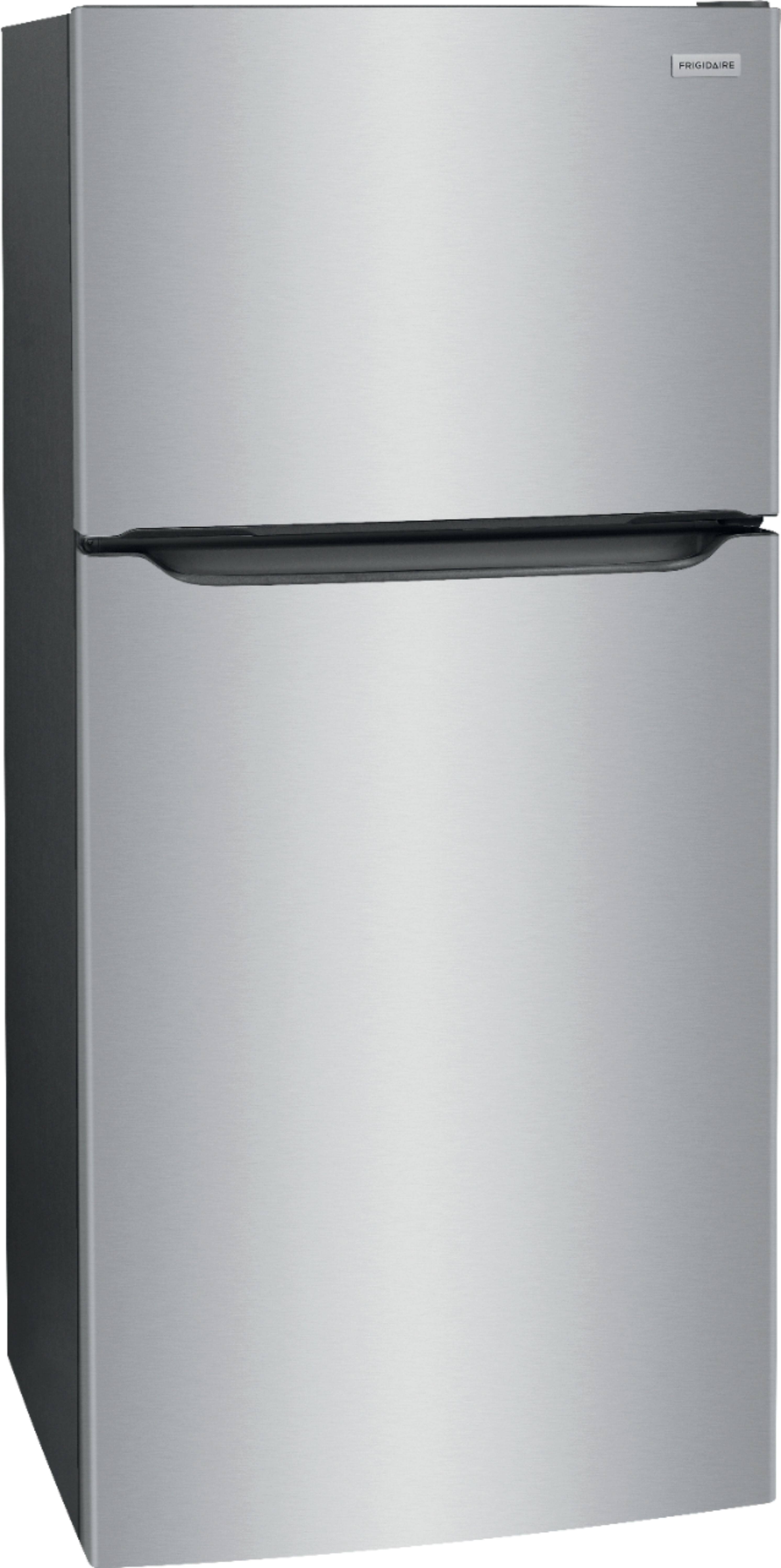 Angle. Frigidaire - 18.3 Cu. Ft. Top-Freezer Refrigerator - Stainless Steel.