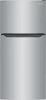Frigidaire - 18.3 Cu. Ft. Garage Ready Top-Freezer Refrigerator - Stainless Steel