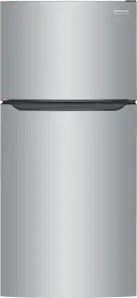 Front. Frigidaire - 18.3 Cu. Ft. Top-Freezer Refrigerator - Stainless Steel.