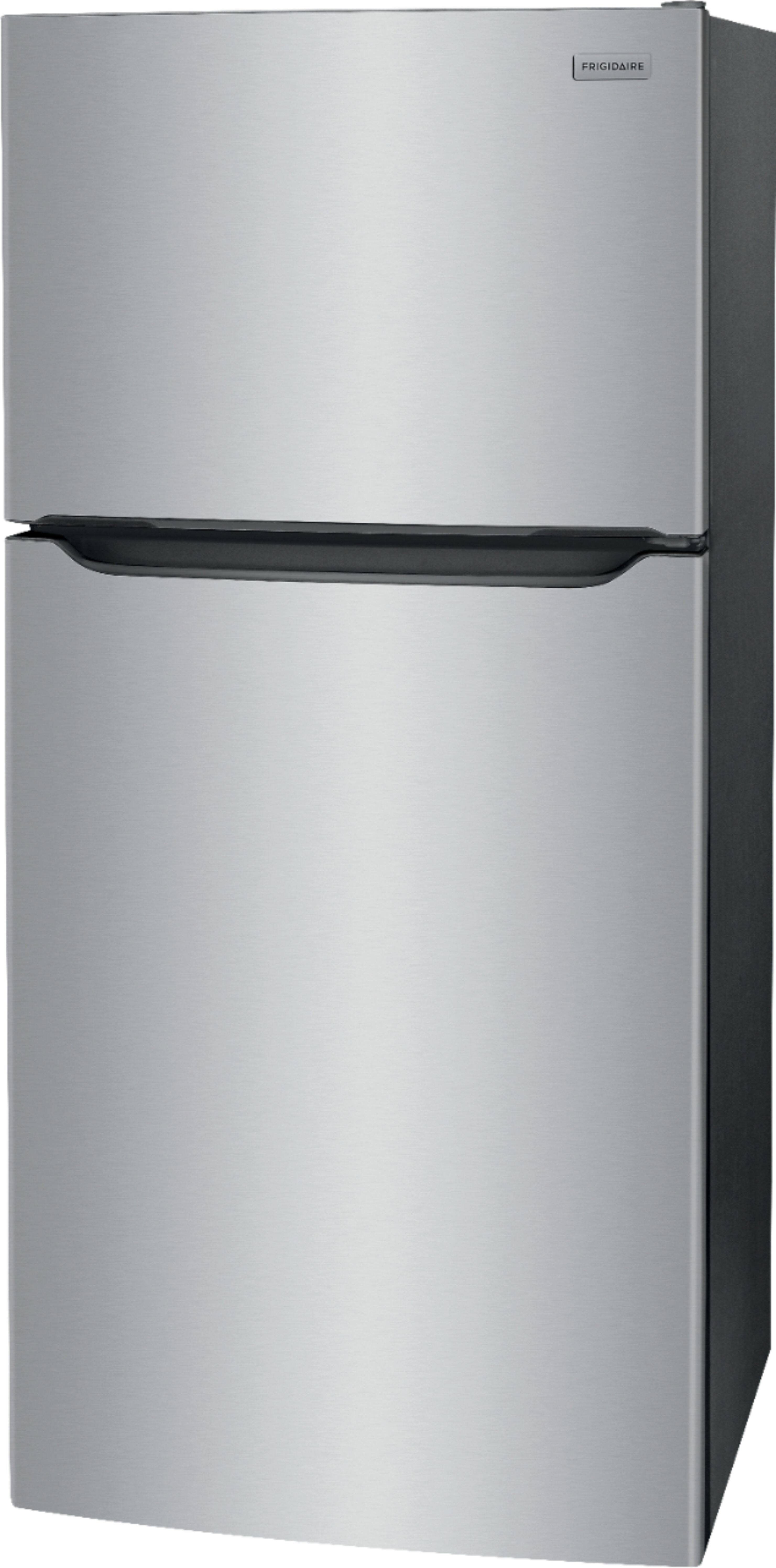 Left. Frigidaire - 18.3 Cu. Ft. Top-Freezer Refrigerator - Stainless Steel.