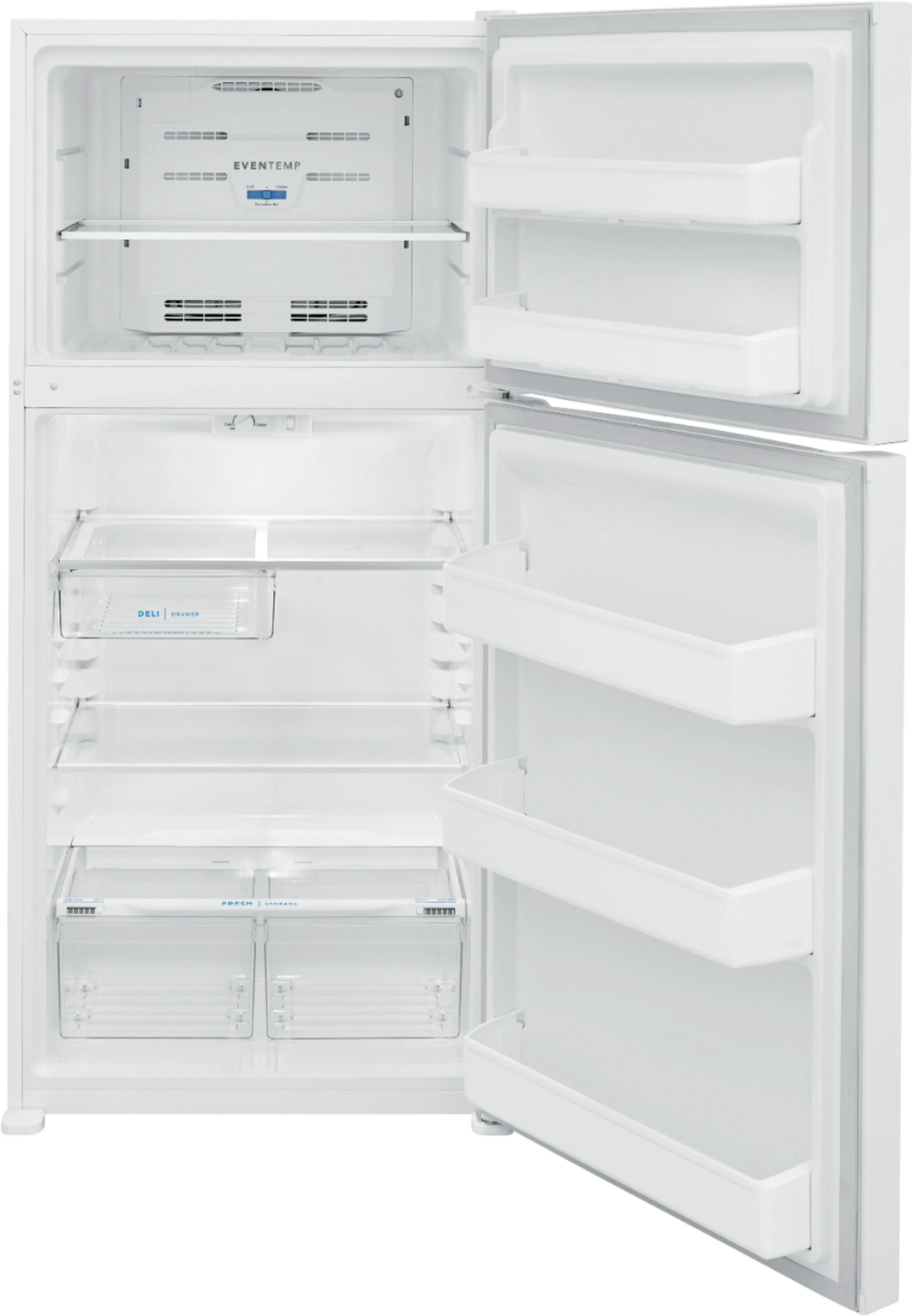 Alt View 2. Frigidaire - 18.3 Cu. Ft. Top-Freezer Refrigerator - White.