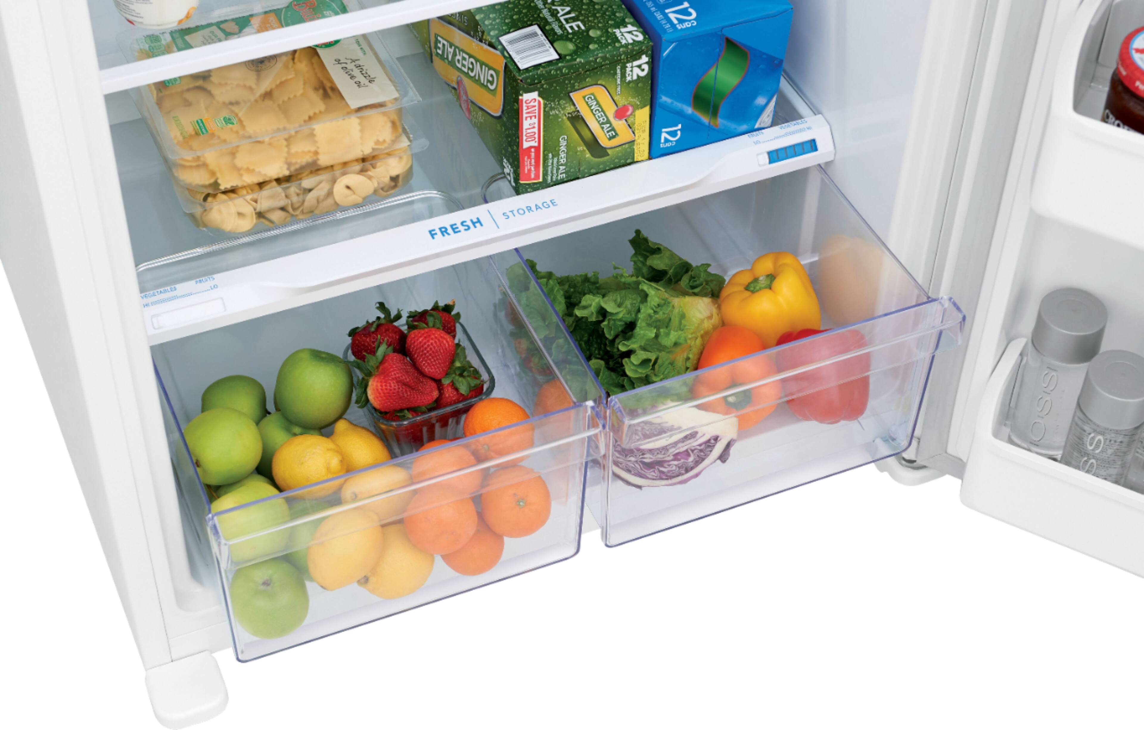 Alt View 3. Frigidaire - 18.3 Cu. Ft. Top-Freezer Refrigerator - White.