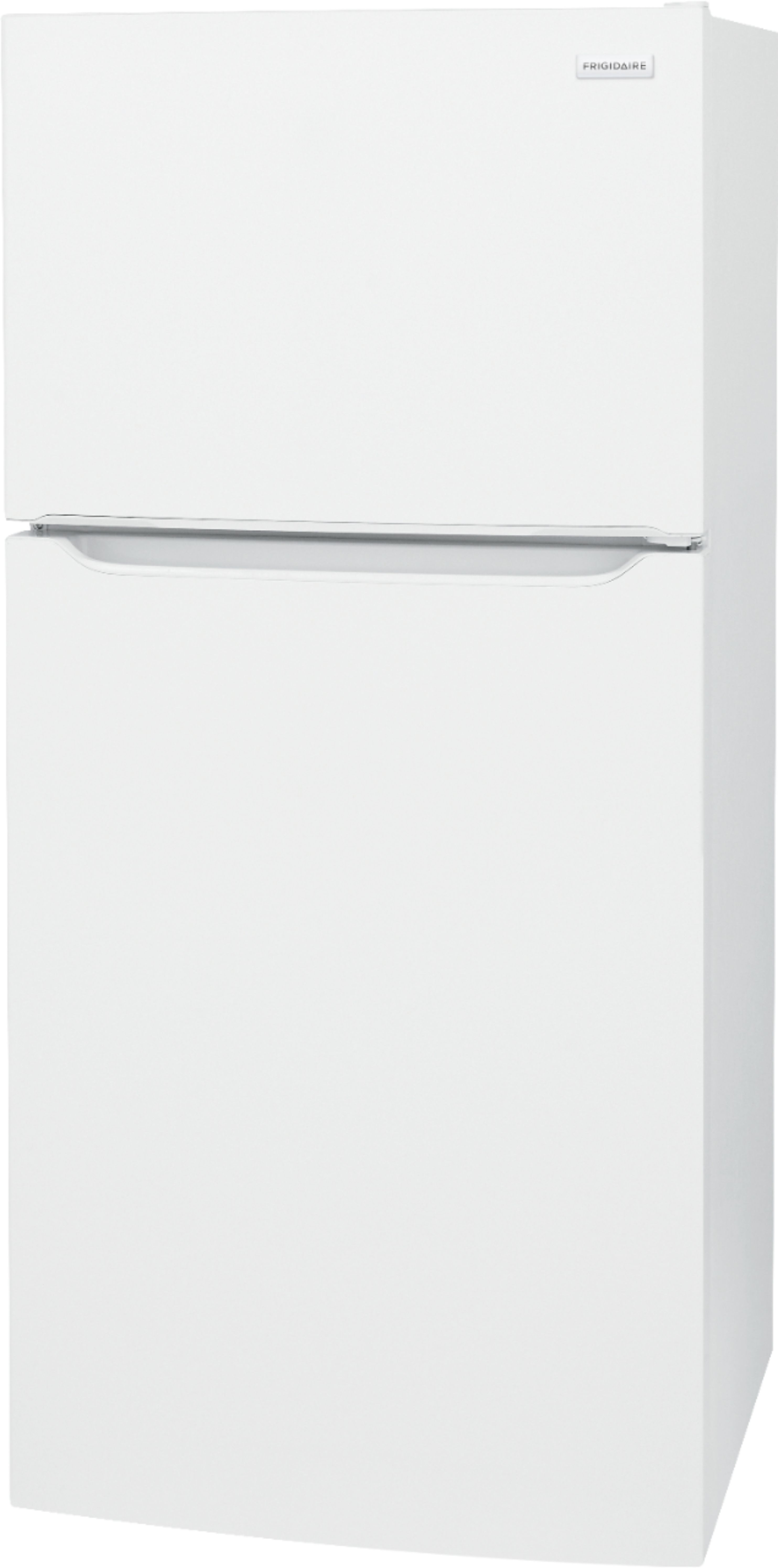 Left View: Frigidaire - 18.3 Cu. Ft. Top-Freezer Refrigerator - White