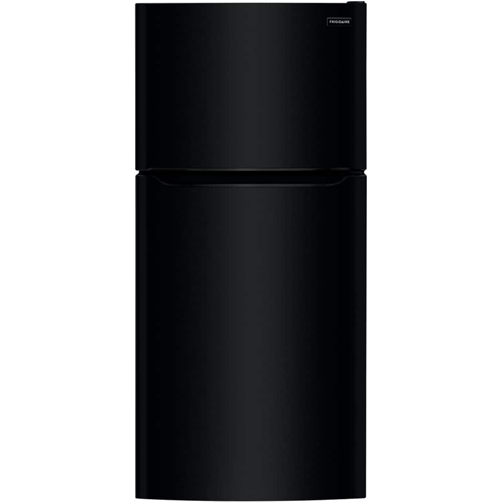 Frigidaire - 18.3 Cu. Ft. Garage Ready Top-Freezer Refrigerator - Black - Front_Zoom