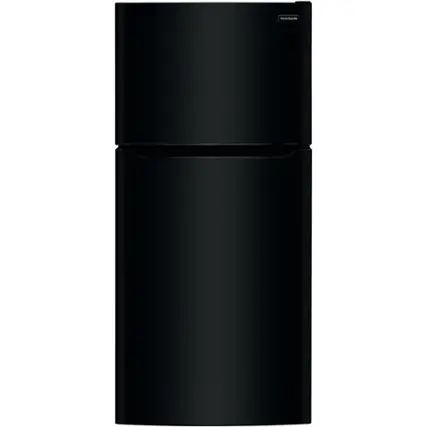 Front. Frigidaire - 18.3 Cu. Ft. Top-Freezer Refrigerator - Black.