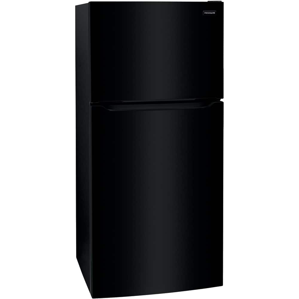 Left. Frigidaire - 18.3 Cu. Ft. Top-Freezer Refrigerator - Black.