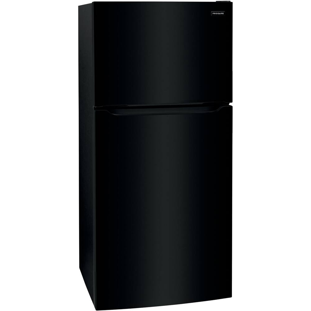Left. Frigidaire - 18.3 Cu. Ft. Top-Freezer Refrigerator - Black.