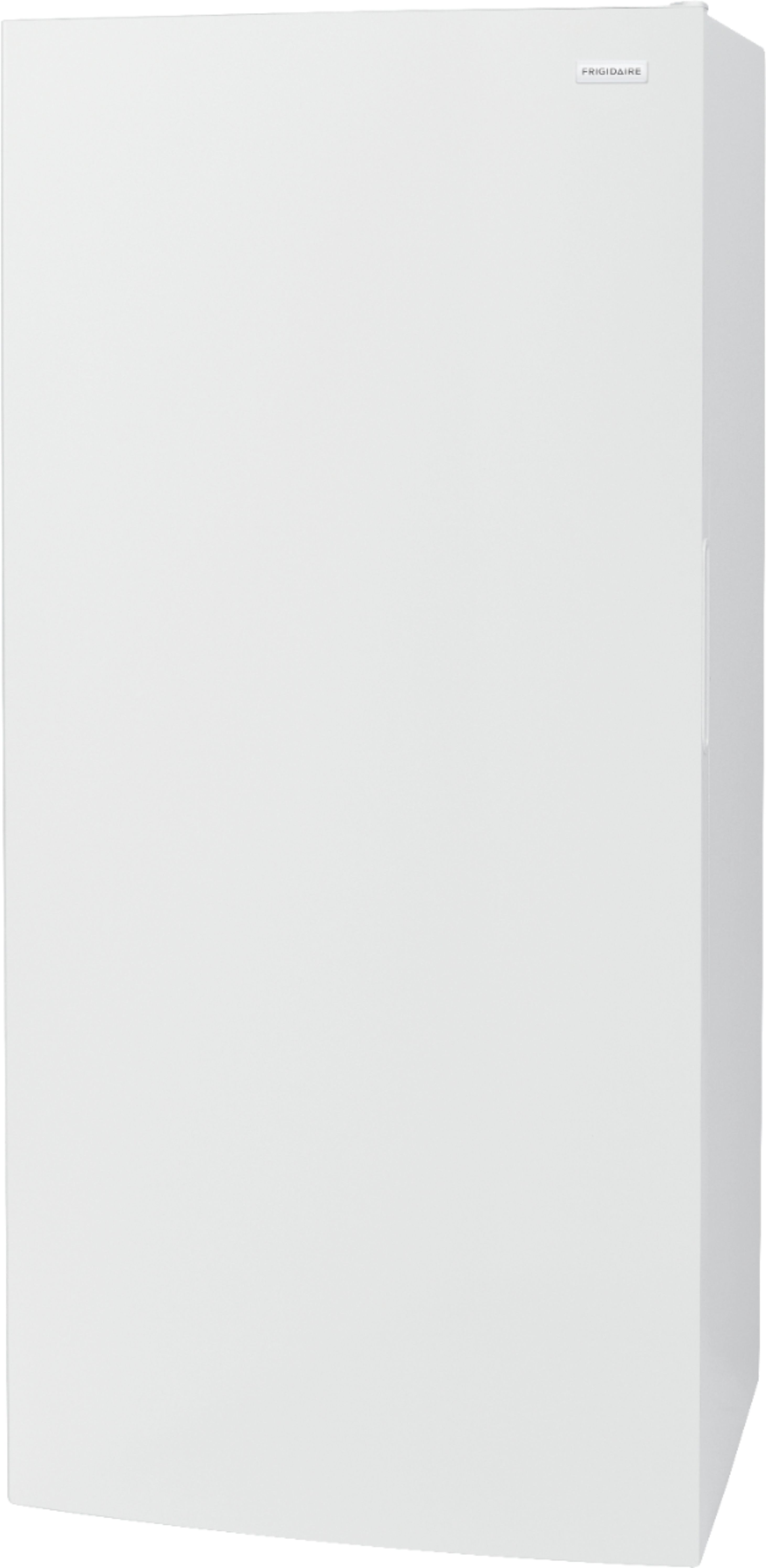 Left View: Monogram - 8.3 Cu. Ft. Smart Upright Freezer - Custom Panel Ready