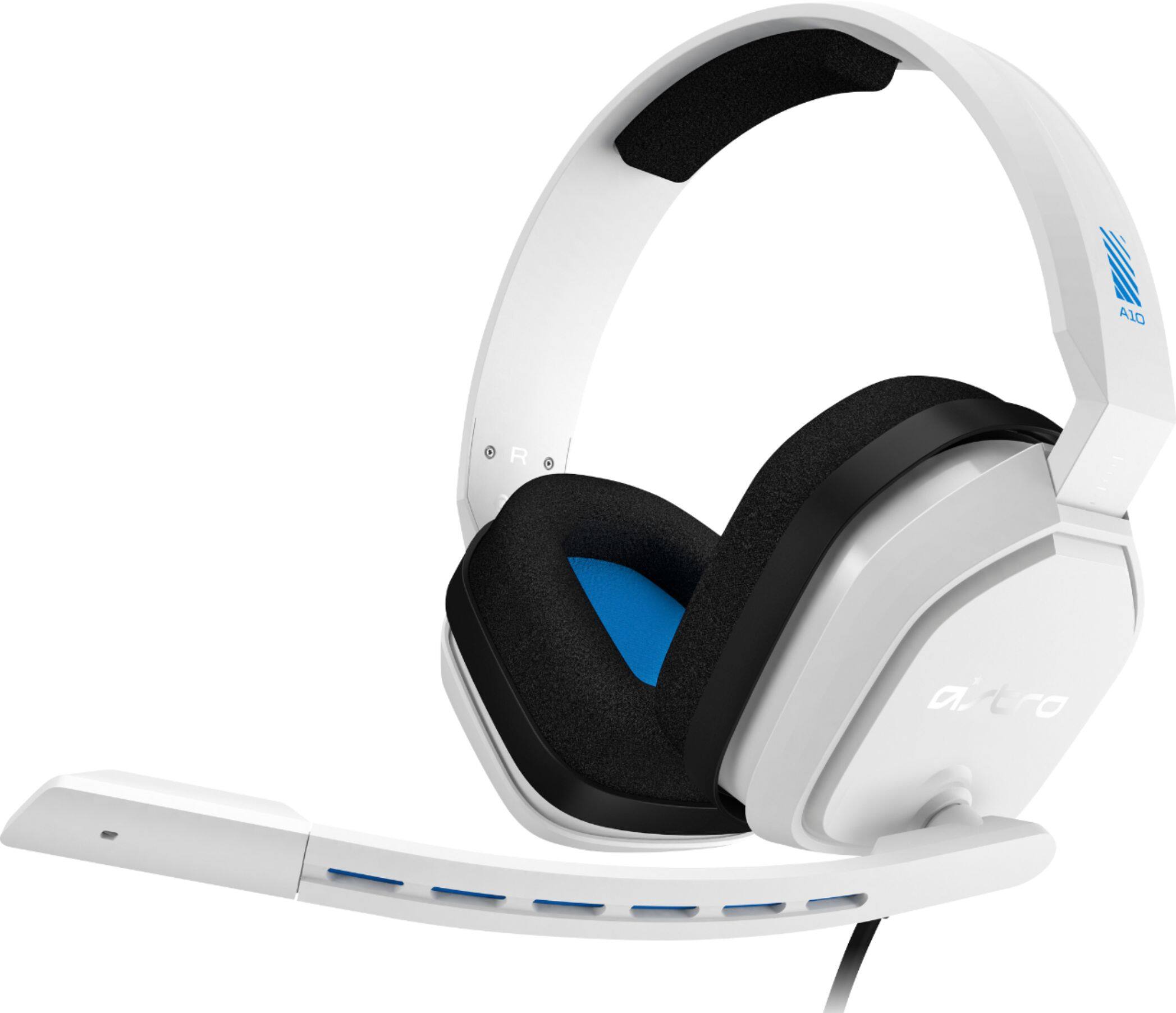 A10 R headphones are white and black.