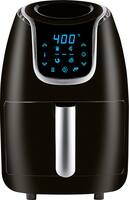 PowerXL - 2qt. Digital Vortex Air Fryer - Black - Front_Zoom