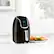 Left. PowerXL - 2 QT Digital Vortex Air Fryer - Black.