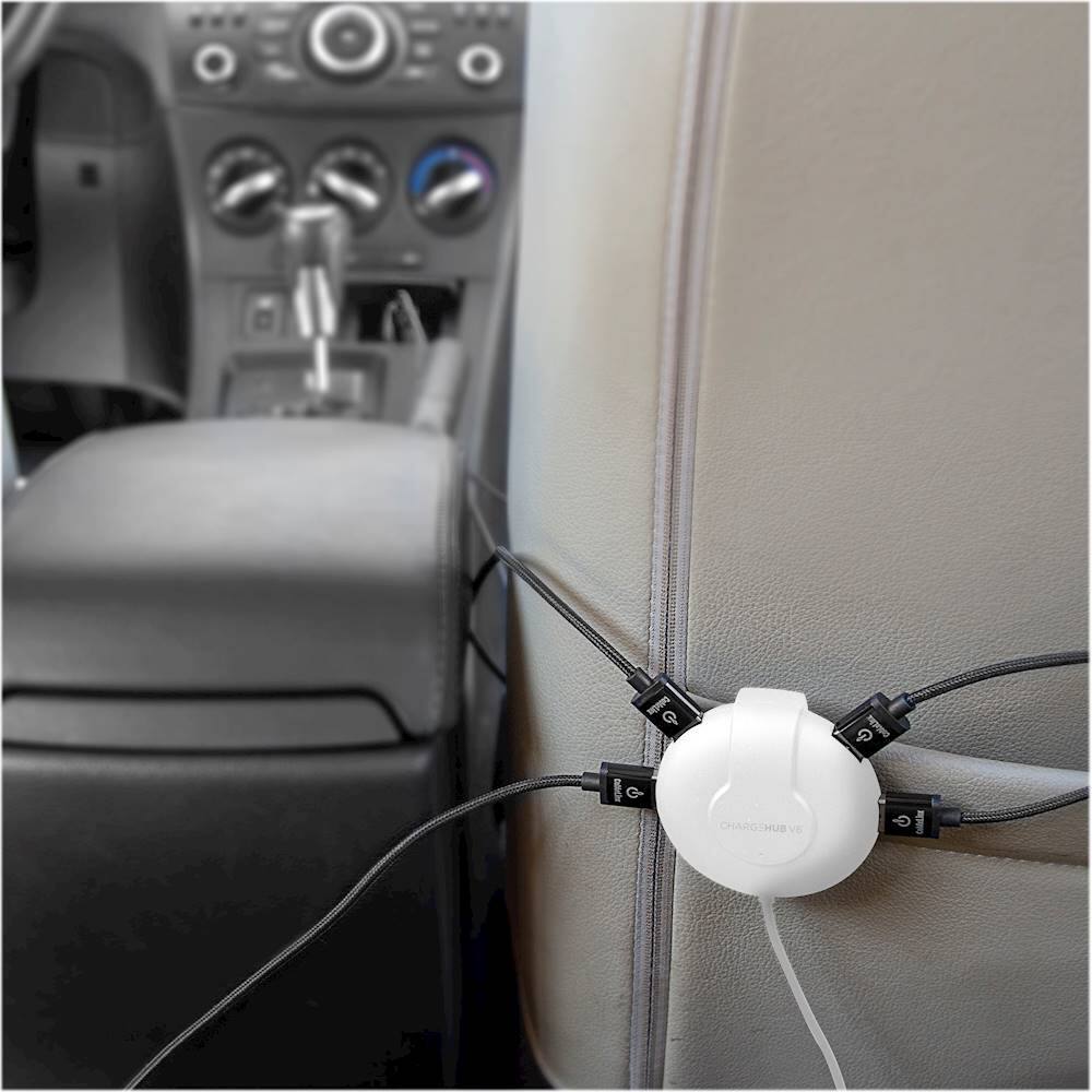 Alt View 12. ChargeHub - V6 Vehicle Charger - White.