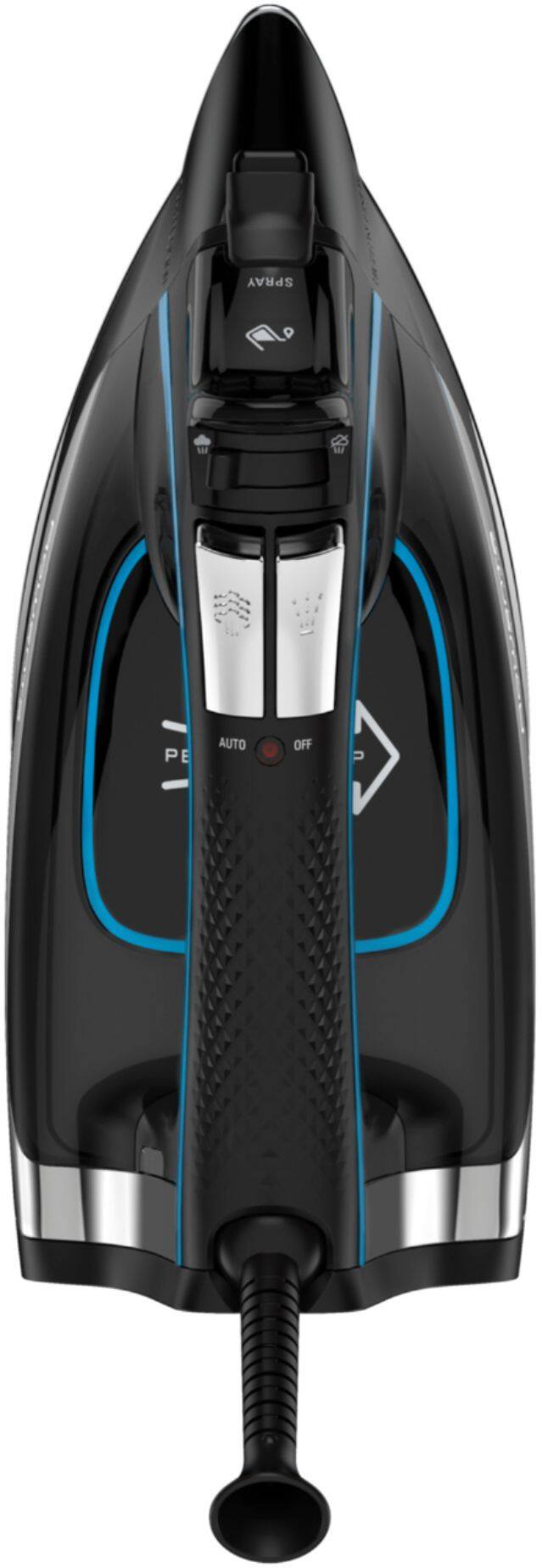 Alt View 11. Rowenta - Smart Steam Iron - Black/Silver.