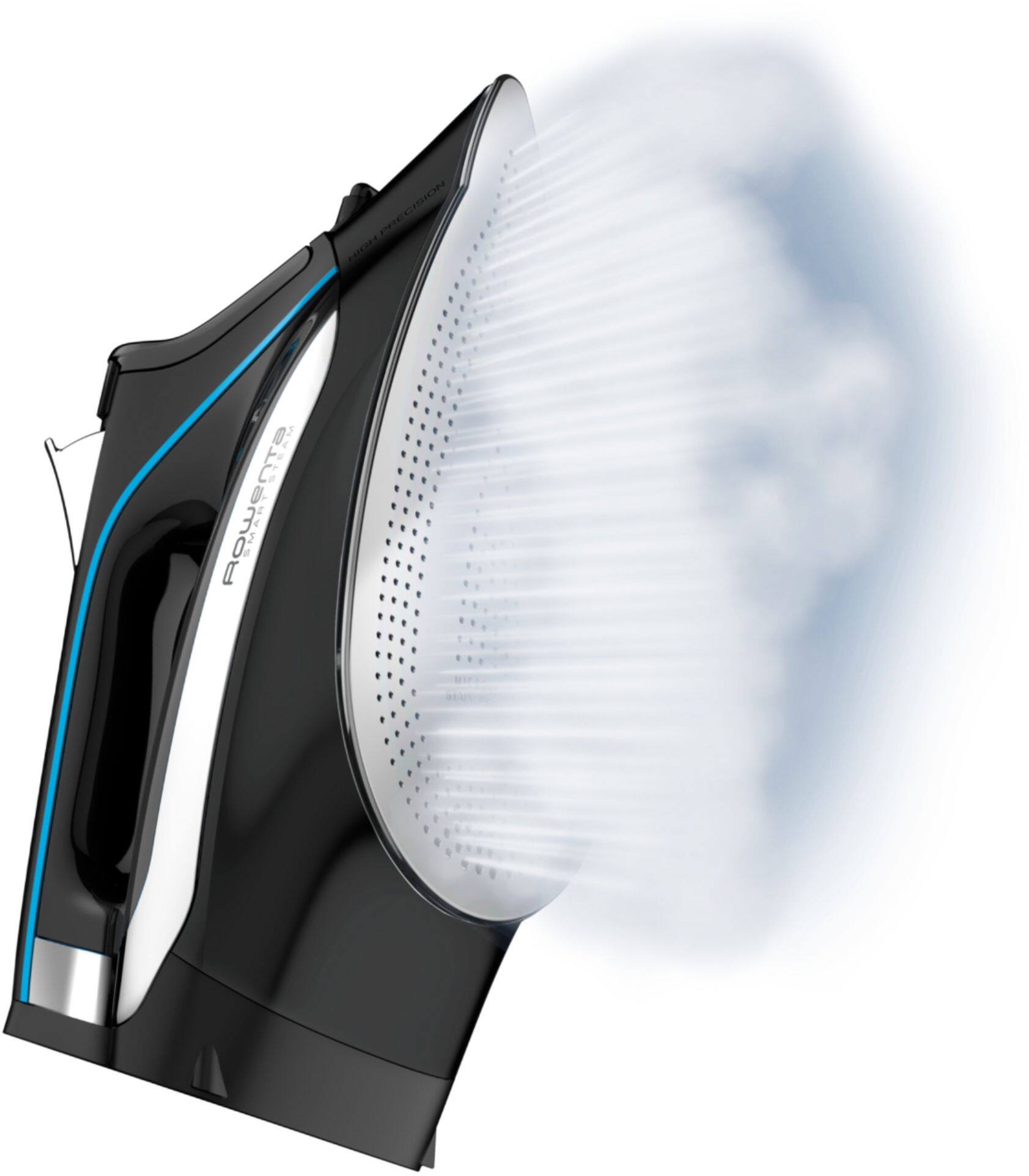 Alt View 17. Rowenta - Smart Steam Iron - Black/Silver.