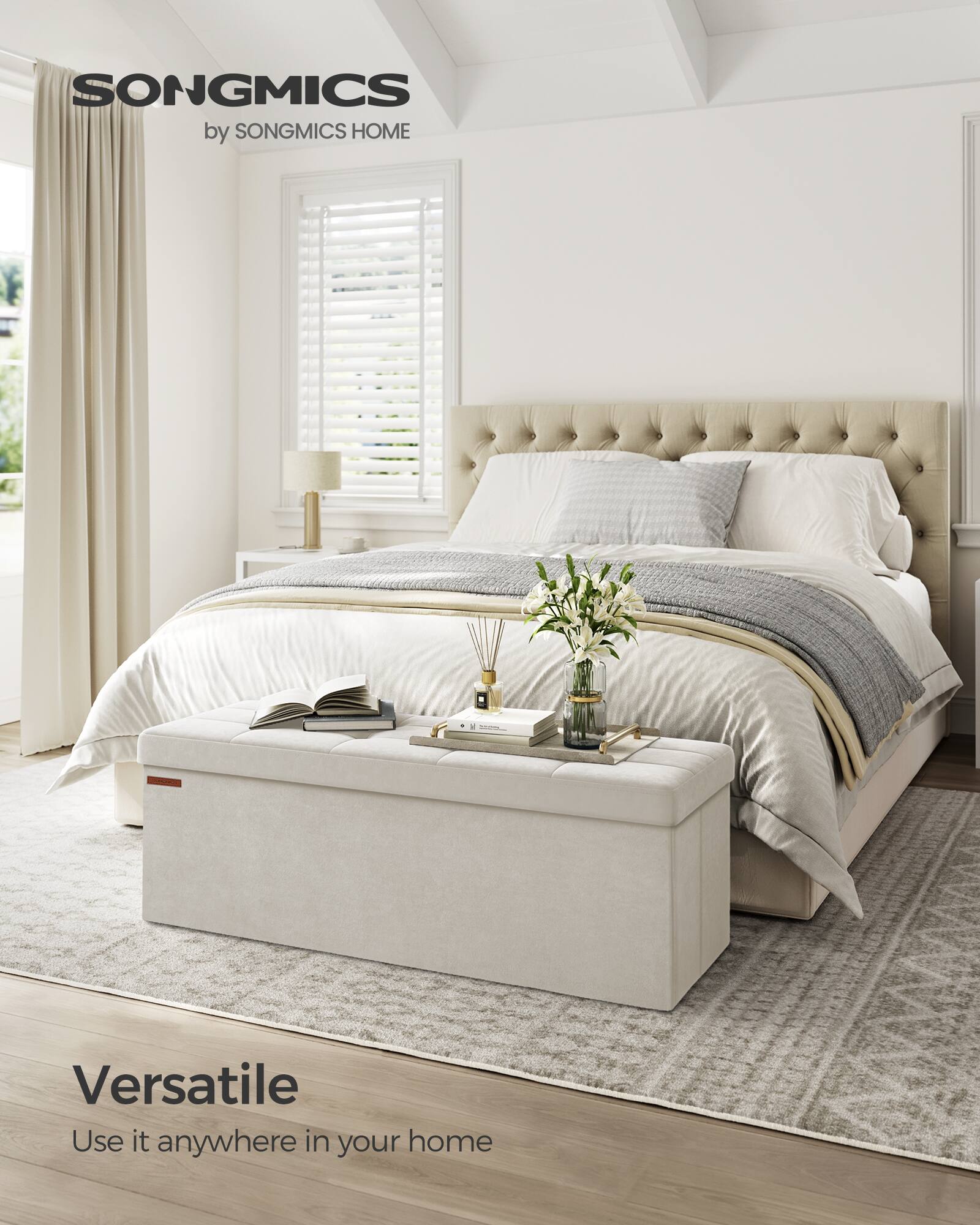 SONGMICS  
by SONGMICS HOME  

Versatile  
Use it anywhere in your home