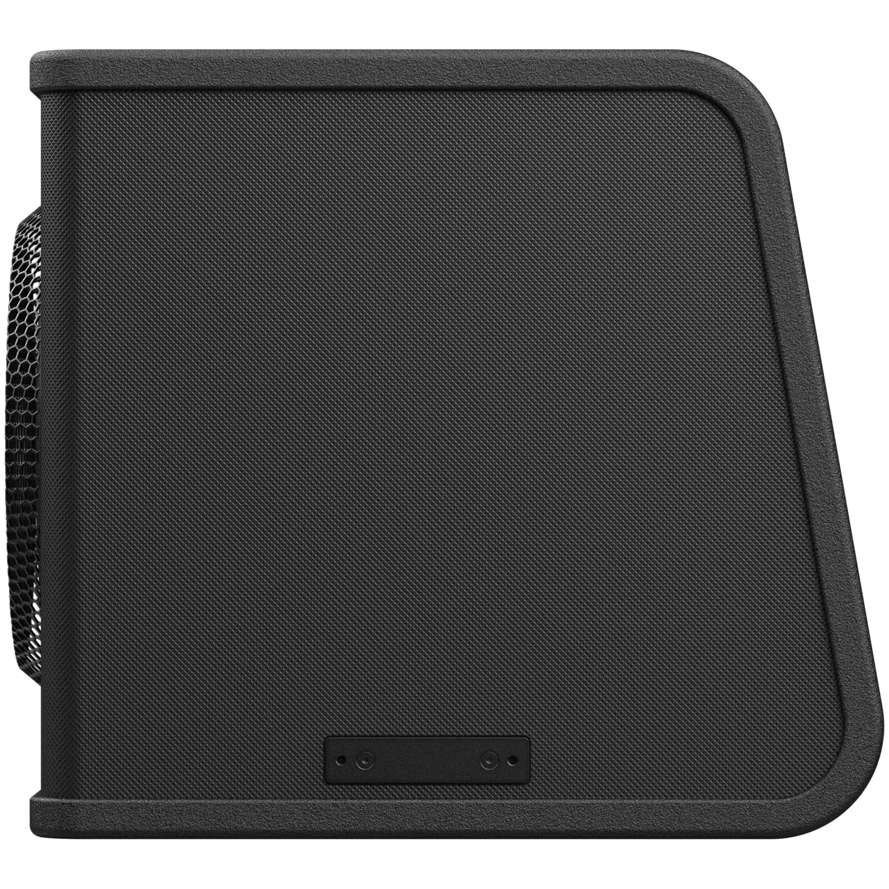 Alt View 19. AudioControl - Spike Series 10” Single-Voice-Coil 2-Ohm Loaded Vented Subwoofer Enclosure - Black.