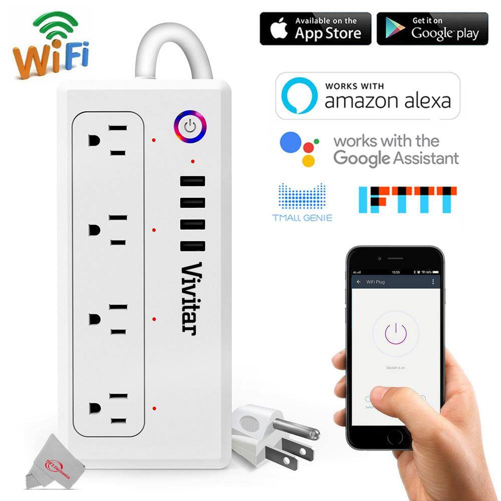 WiFi

Available on the App Store and Google Play

WORKS WITH amazon alexa

works with the Google Assistant

TMALL GENIE

Vivitar

WiFi Plug