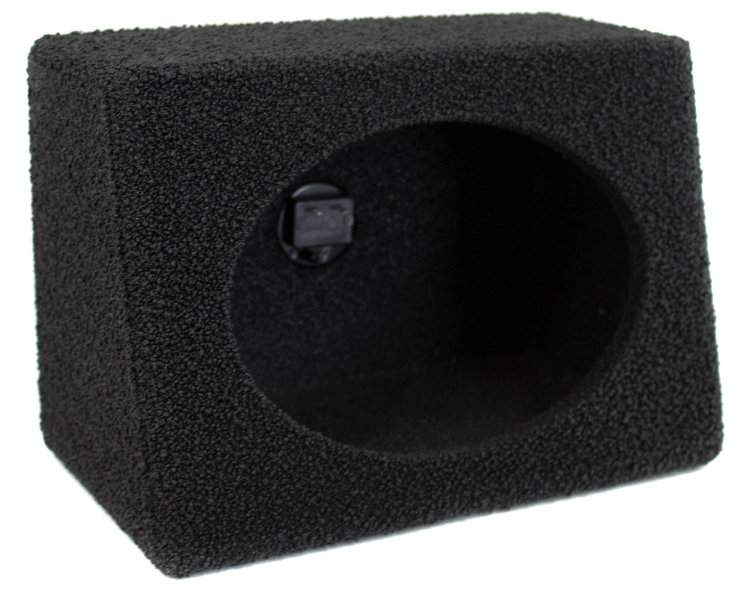 Alt View 4. QPower - Q Power Q-Bomb QTW6X9 6x9" Car Wedge Speaker Boxes with Bedliner Spray, Pair - Black.