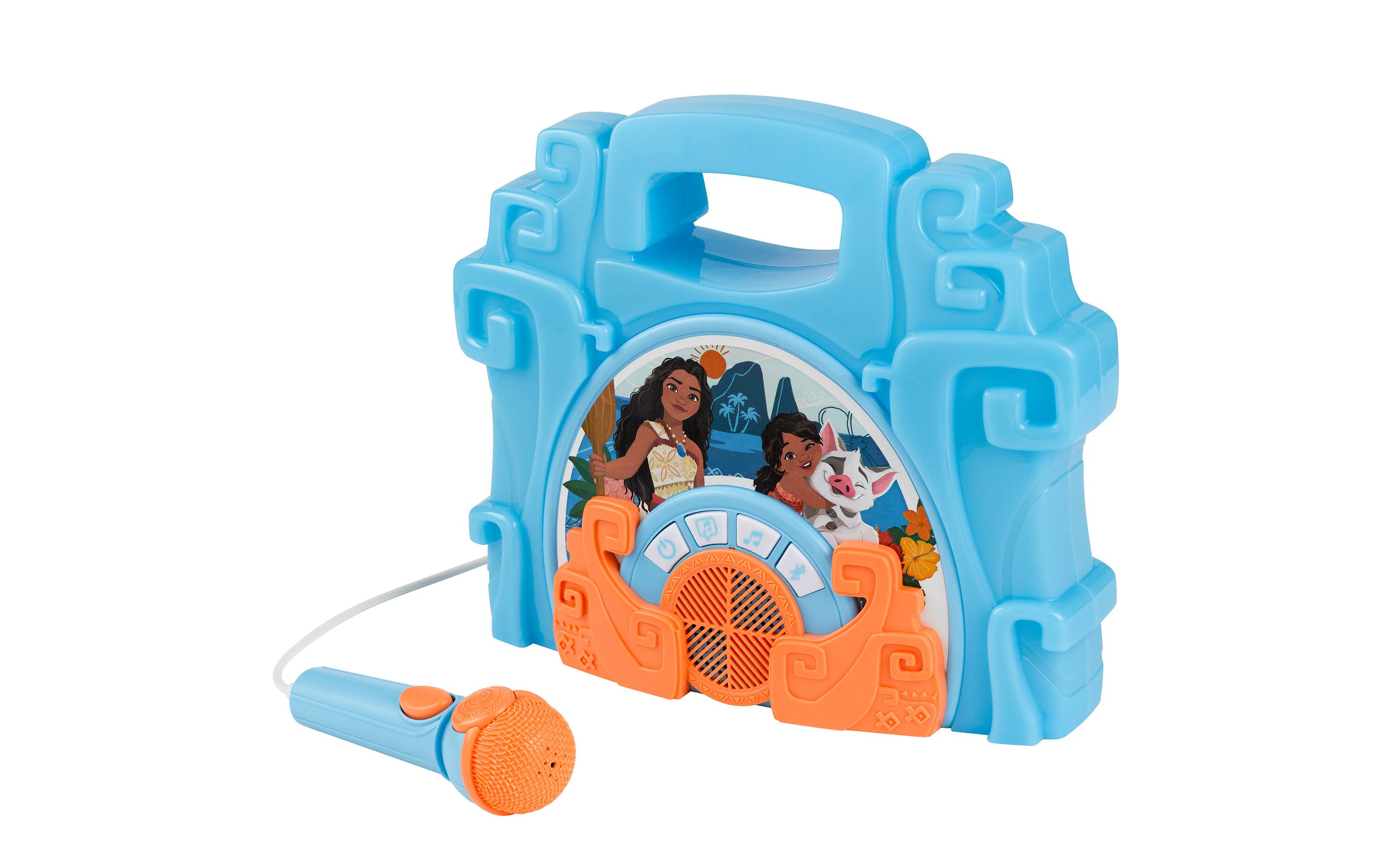 Angle. eKids - eKids Disney Moana 2 Bluetooth Karaoke Boombox with Microphone for Kids - Multicolor.