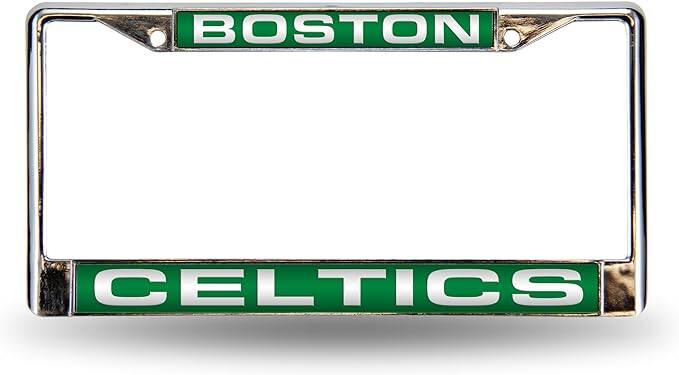 Rico Industries - Boston Celtics Chrome Metal License Plate Frame Holder - Multi