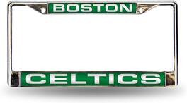 Rico Industries - Boston Celtics Chrome Metal License Plate Frame Holder - Multi