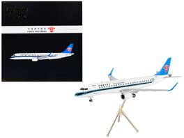 GeminiJets - Embraer ERJ-190 Commercial Aircraft China Southern Airlines White Black Stripes Blue Tail Gemini 200 1/200 - White ,Black