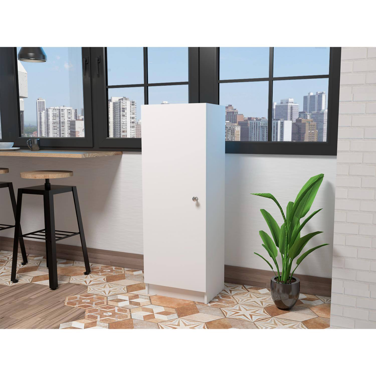 TuHome - Belleria Pantry - White