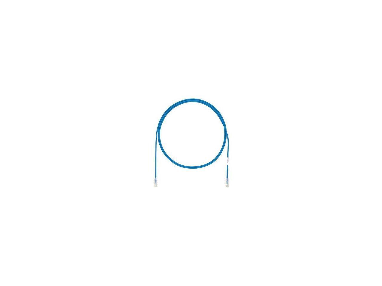 Alt View 1. Panduit - Panduit 3ft Cat.6a UTP Patch Network Cable - Clear, Blue.