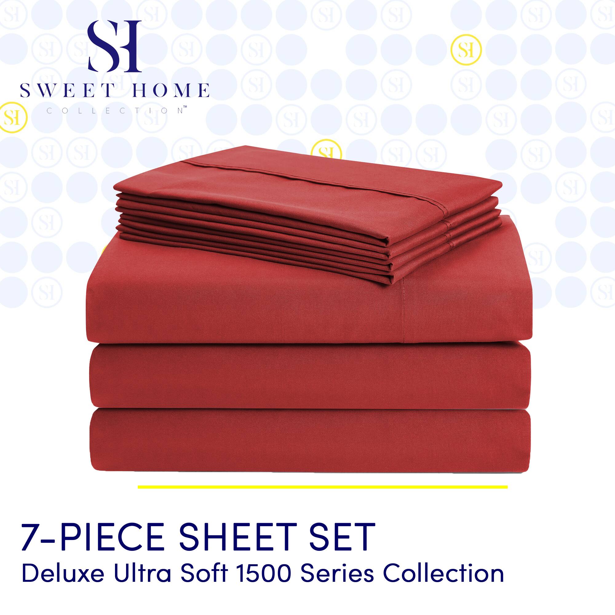 SI SI SI SI SI SI OI SWEET HOME COLLECTION SI SI SI SI SI SI SI SI SI SI Q SI SI SI SI SI SI SI SI SI SI SI SI SI SI SI SI SI SI 7-PIECE SHEET SET Deluxe Ultra Soft 1500 Series Collection

---

SI  
SWEET HOME  
COLLECTION™

---

7-PIECE SHEET SET  
Deluxe Ultra Soft 1500 Series Collection