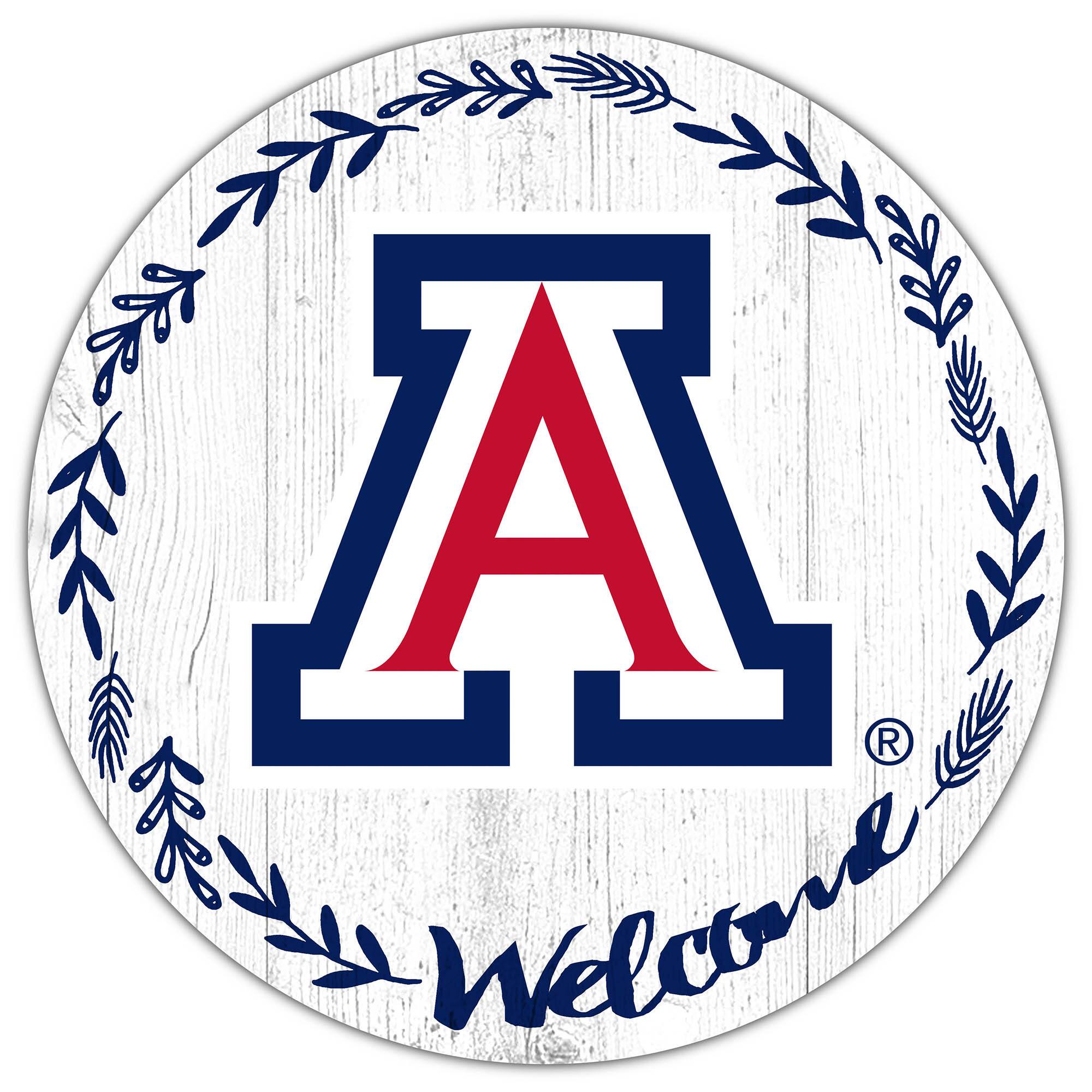 Arizona Wildcats 12" Welcome Circle Sign