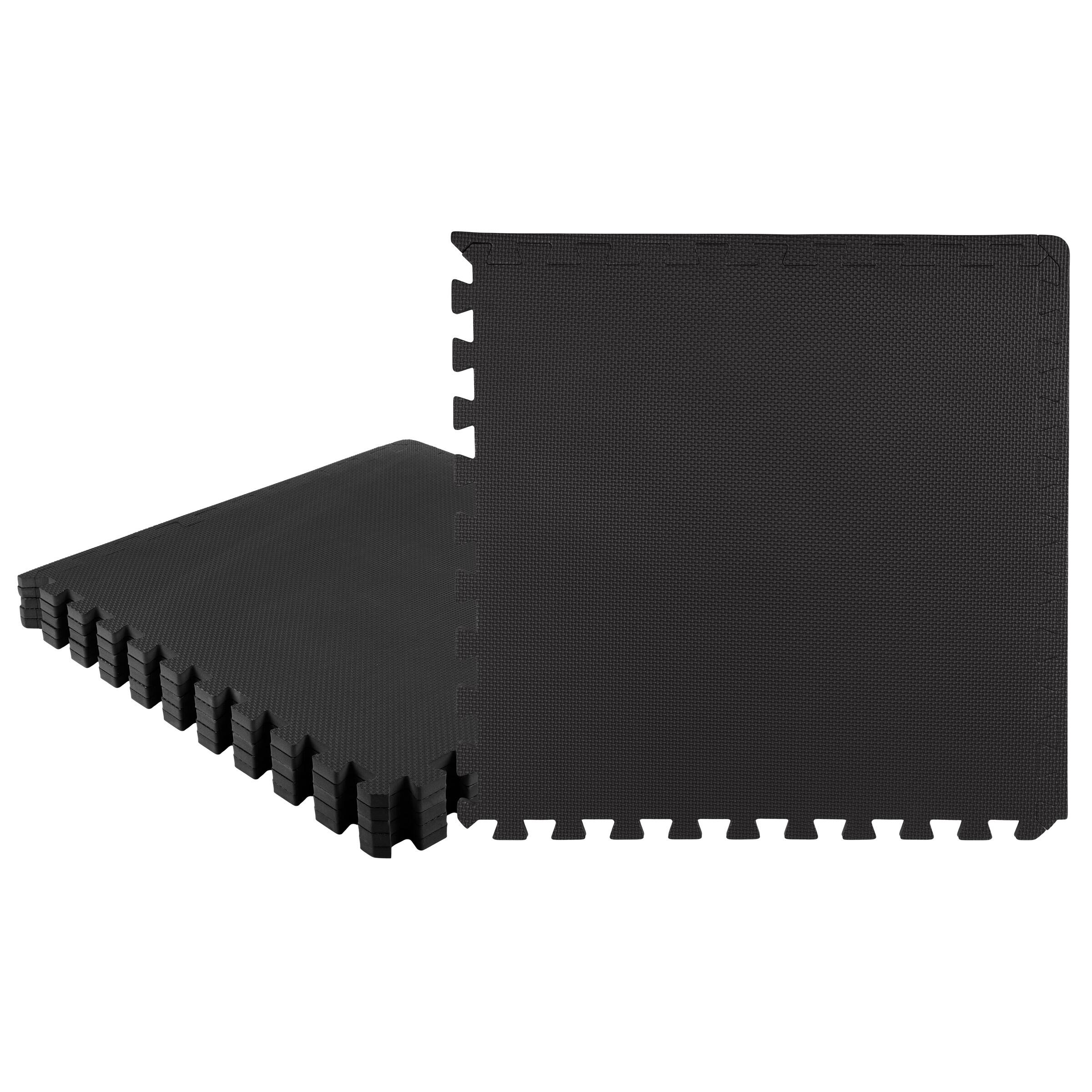 Alt View 2. Stalwart - 24-Inch EVA Foam Tiles 6-Pack - Black.
