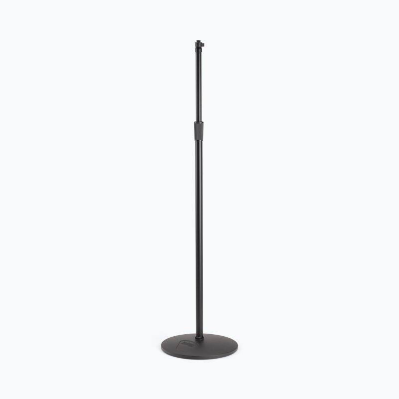 Alt View 2. On Stage Stands - On-Stage MS9212 Heavy-Duty Low Profile Microphone Stand with 12" Base, Black - Black.