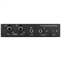 24 BIT USB AUDIO INTERFACE
1(L) INPUT MIC/LINE
2(R) GUITAR
PHONES
AUX IN