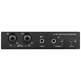 Pyle - USB Audio Interface - MIC/LINE - Guitar - AUX Stereo & RCA Inputs - Preset 24 Digital Effects - Phantom Power