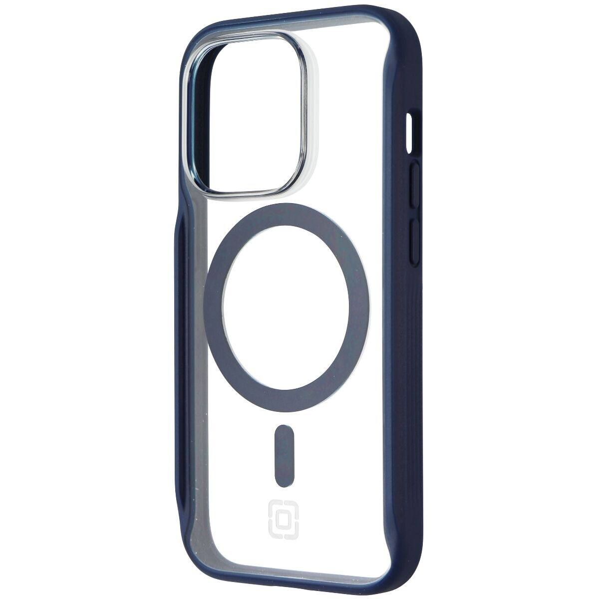 Incipio - AeroGrip Case for MagSafe for iPhone 14 Pro - Midnight Navy/Clear - Blue