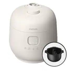 cuchen - Induction Heating Dual Pressure Rice Cooker | 10 Person (Uncooked) 10 Cup Made in Korea - White