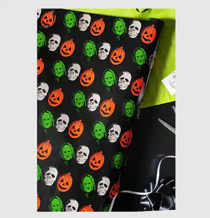 Front. Trick or Treat Studios - Halloween III Season of the Witch Premium Wrapping Paper | 30 x 96 Inches - Black.