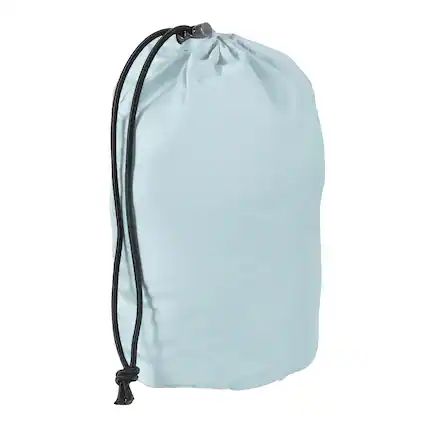 Front. Unique Bargains - Stuff Sack, Sleeping Bag Storage Sack, Waterproof Outdoor Storage, Ultralight Portable Drawstring, 4x8In, for Camping - Light Blue.